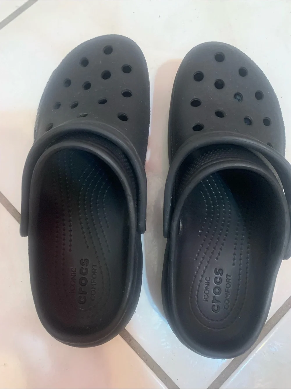 CROCS Kids Black Slip-On Clogs
